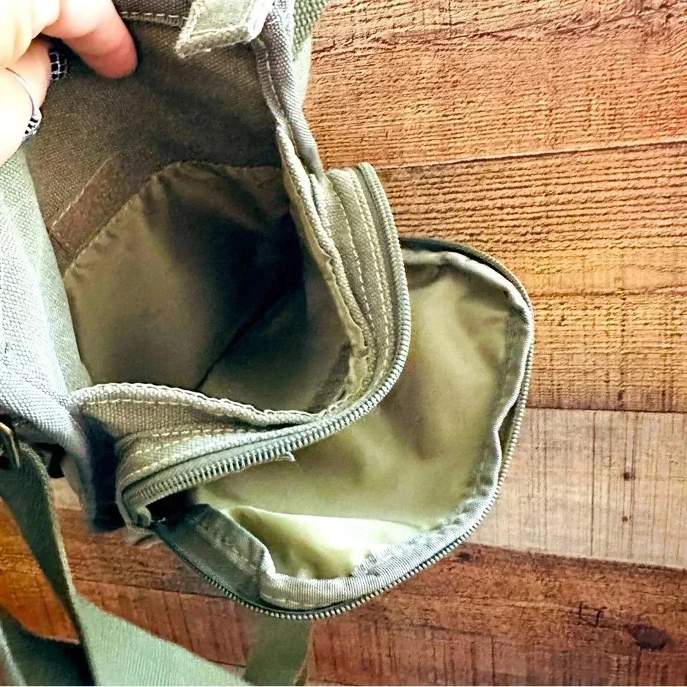 New Unisex Rare Vintage Y2K Diesel Distressed Crossbody Mulitpocket Military Bag